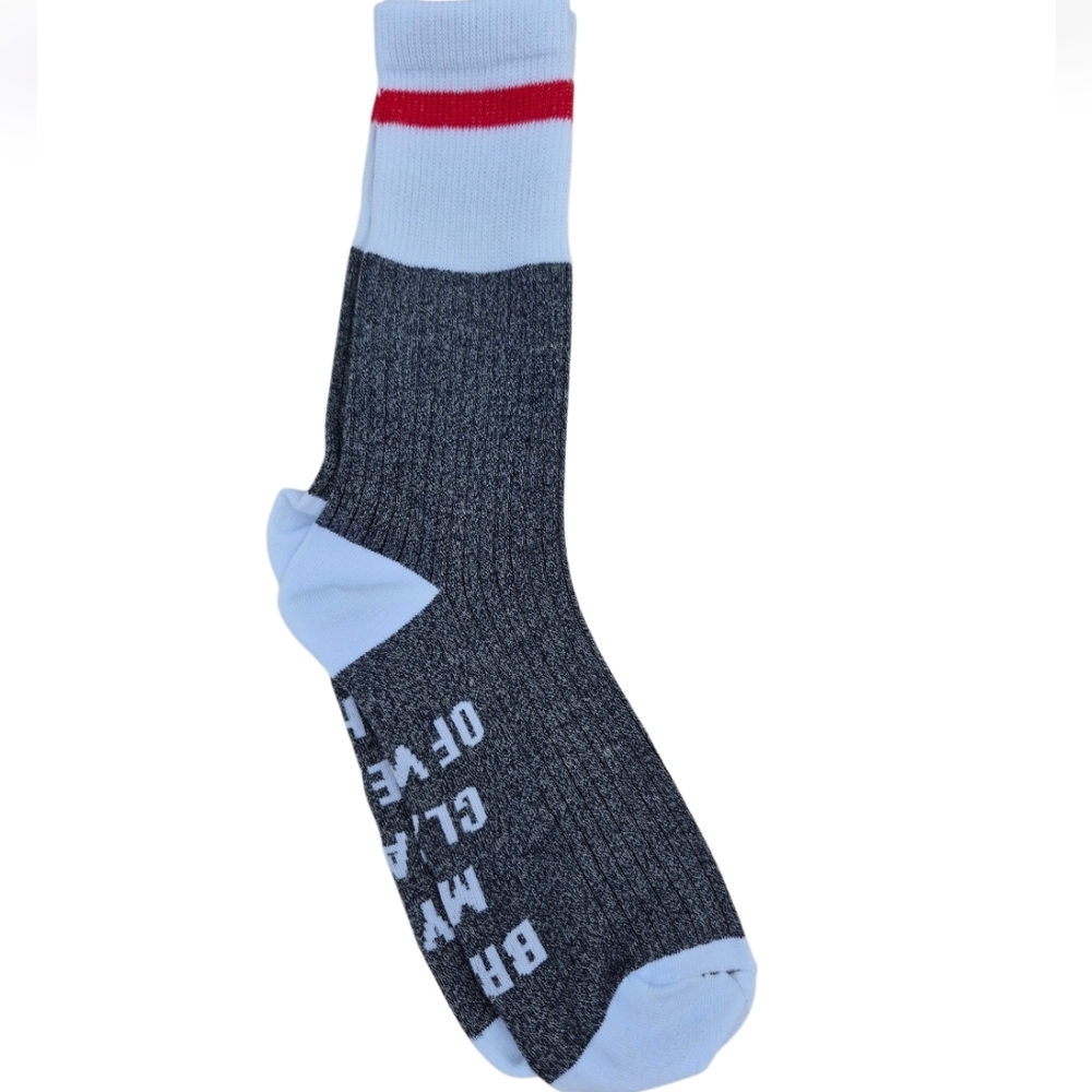 Womens Novelty Crew Socks "If You Can Read This Brimg Me A Glass Of Wine"